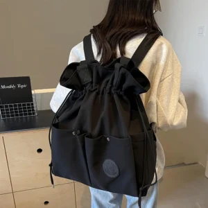 New Fashion Leisure Backpack, Single Shoulder, Large Capacity, Simple Commuter Bag, Students' All-Match High Appearance Level Backpack