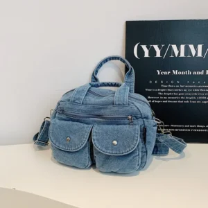 Fashion Casual Women's Crossbody Bag High Quality Denim Shoulder Bag Large Capacity Tote Bag Multi Functional Women‘s Handbags