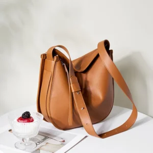 Zency Women Large Brown Bag Soft Leather Fashion Girls Handbag Luxury Designer Shoulder Large Capacity Hobo Bag Satchel 2025